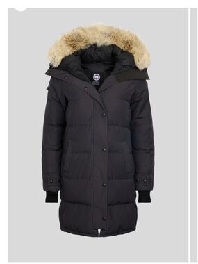 Canada Goose Black Down-Fill Parka with Fur-Trim Hood